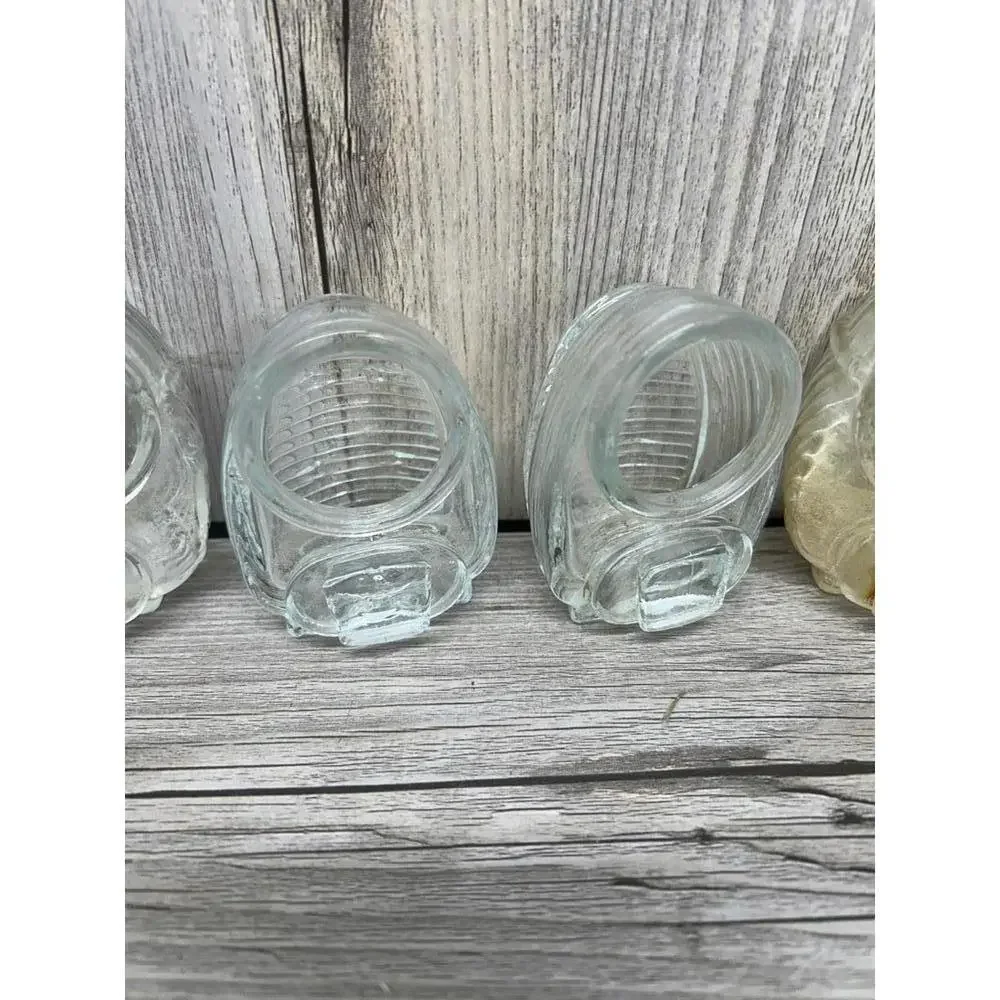 Vintage glass bird waterers lot - Picture 5 of 6